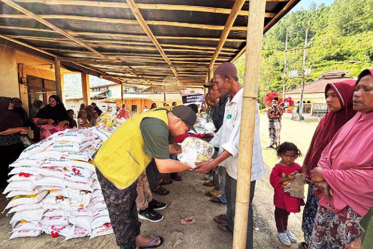 Bantuan Sembako ke Empat Desa di Kabupaten Bener Meriah