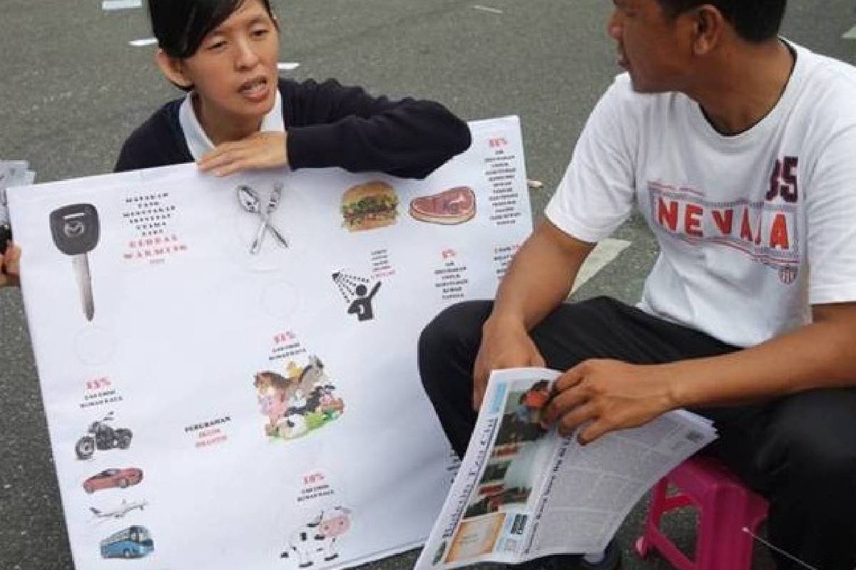 Relawan Tzu Chi Pekanbaru Ramaikan Earth Ethical Eating Day