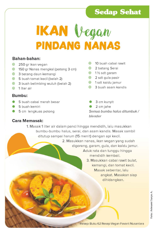 Ikan Vegan Pindang Nanas