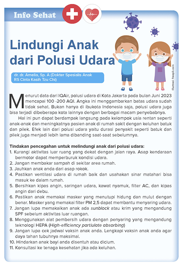 Lindungi Anak dari Polusi Udara