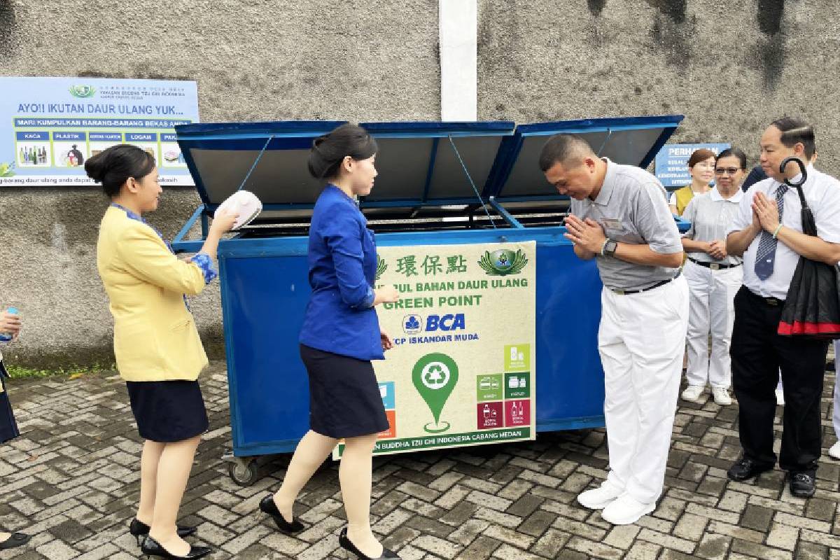Titik Green Point Tzu Chi Kini Hadir di Bank BCA Iskandar Muda