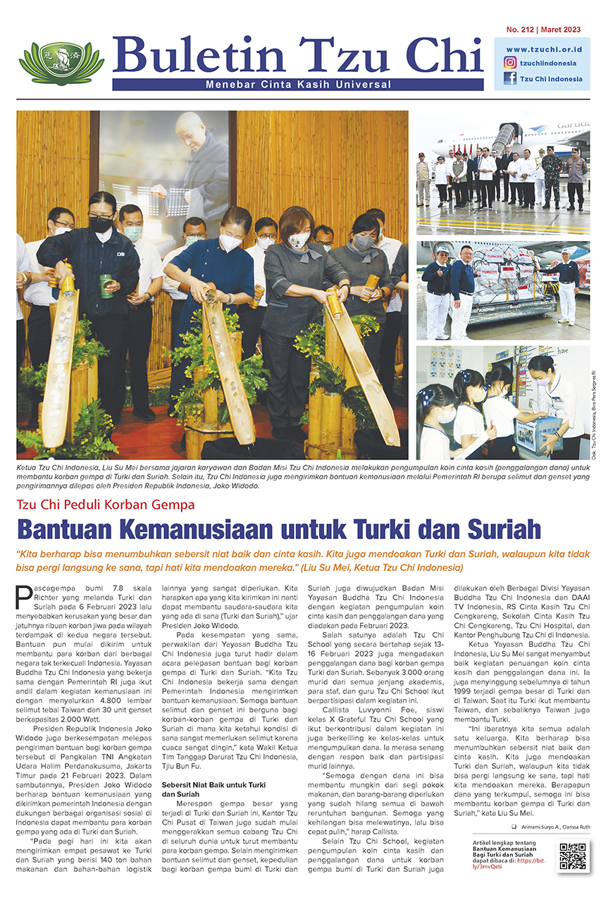 Buletin Tzu Chi Edisi 212 Maret 2023