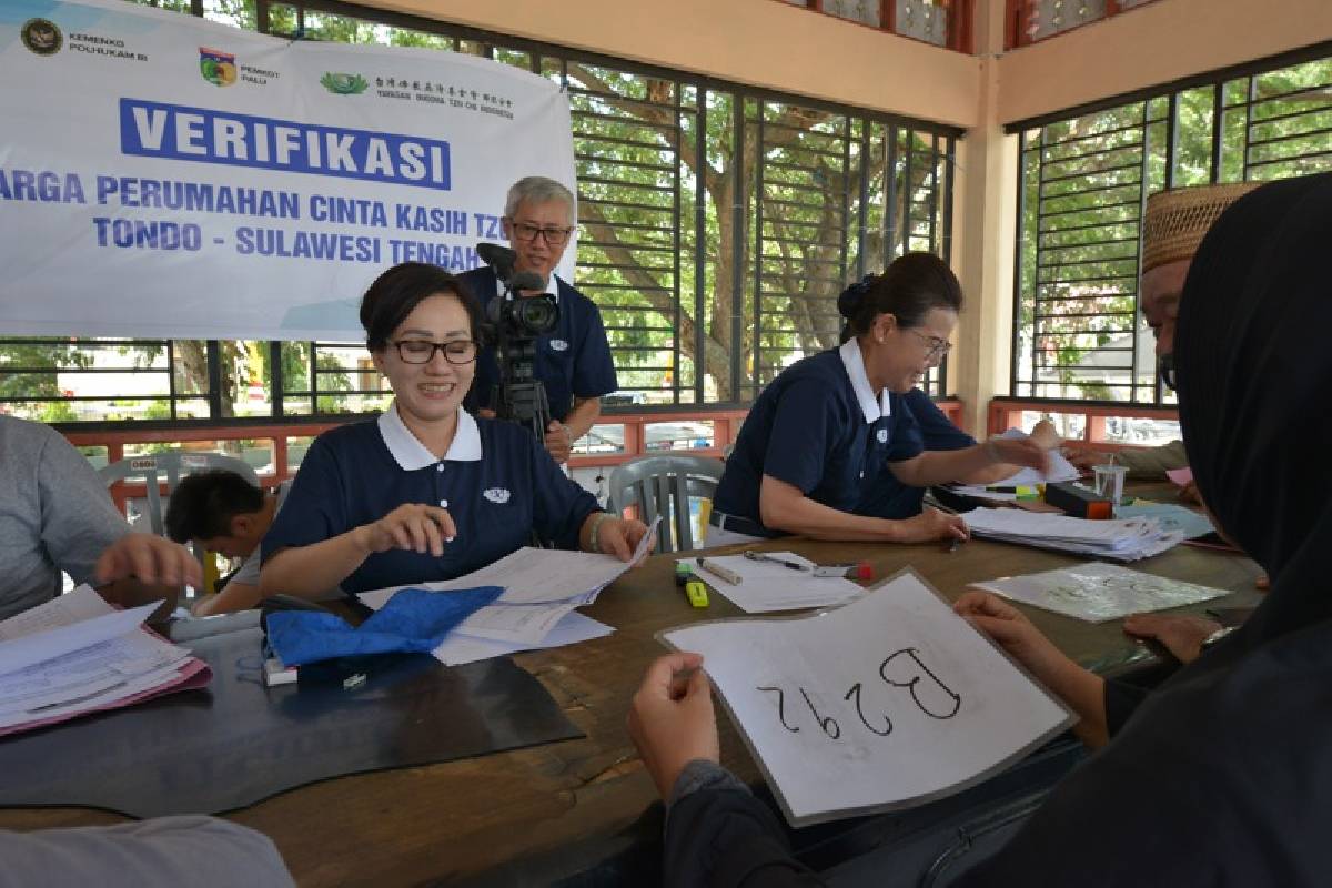 Verifikasi Calon Warga Perumahan Cinta Kasih Tzu Chi Tondo Palu