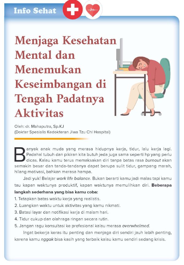 Menjaga Kesehatan Mental dan Menemukan Keseimbangan di Tengah Padatnya Aktivitas