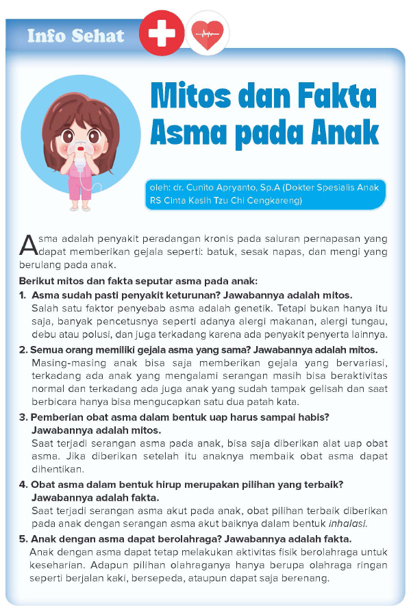 Mitos dan Fakta Asma pada Anak