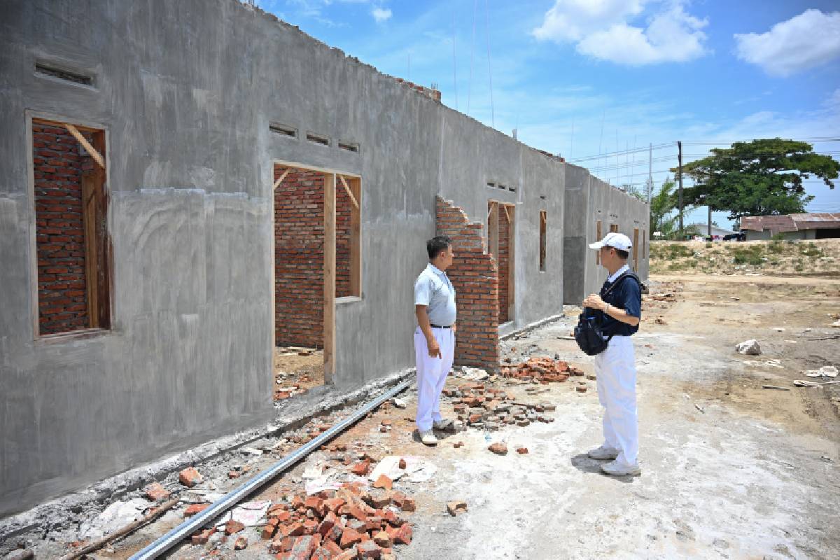 Pembangunan Huntap di Sumatera: Relawan Tinjau Pembangunan Huntap di Aceh 