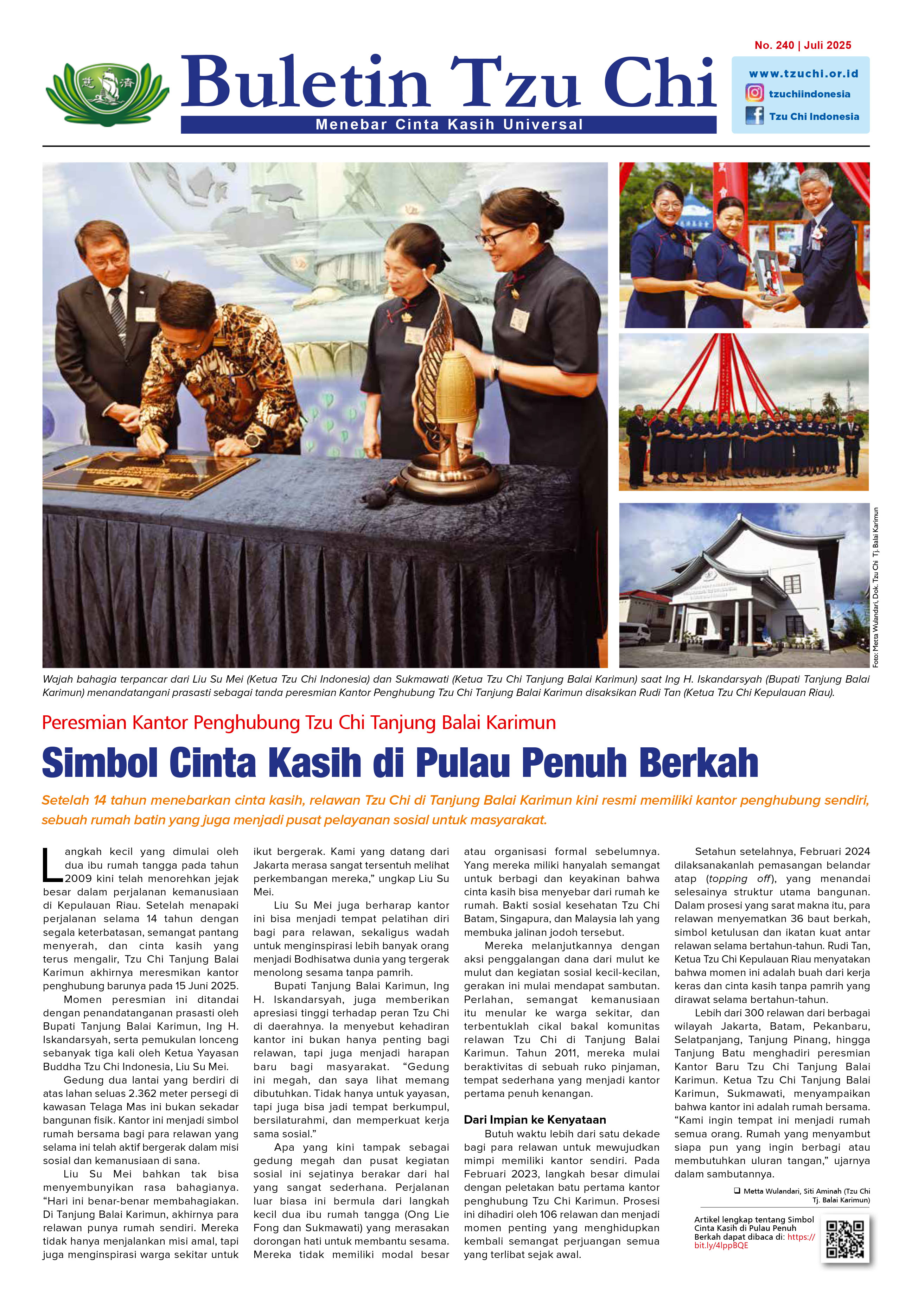 Buletin Tzu Chi Edisi 240 Juli 2025
